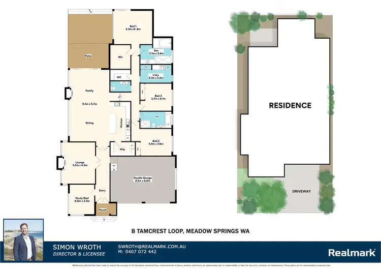 Floorplan of Homely house listing, 8 Tamcrest Loop, Meadow Springs WA 6210