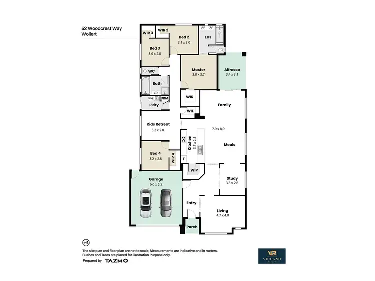 Floorplan of Homely house listing, 52 Woodcrest Way, Wollert VIC 3750