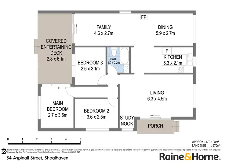 Floorplan of Homely house listing, 34 Aspinall Street, Shoalhaven Heads NSW 2535