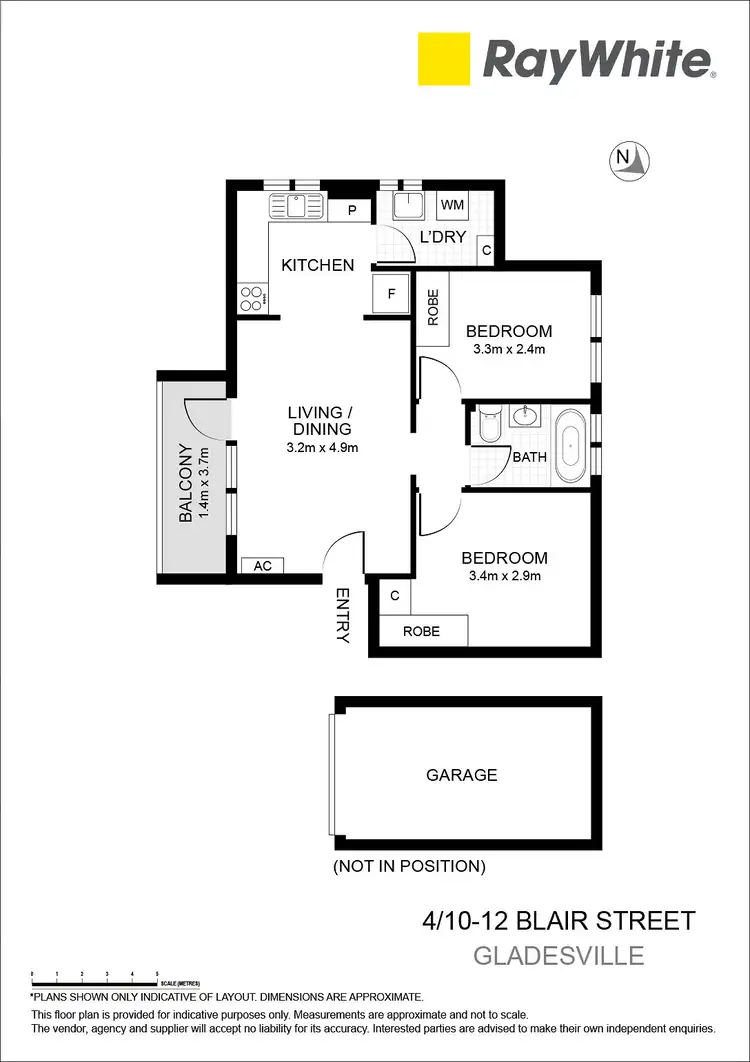Floorplan of Homely unit listing, 4/10-12 Blair Street, Gladesville NSW 2111