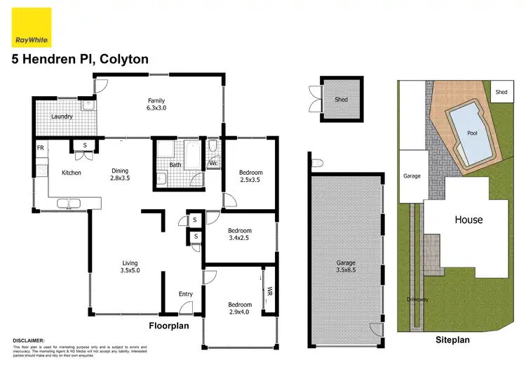 Floorplan of Homely house listing, 5 Hendren Place, Colyton NSW 2760