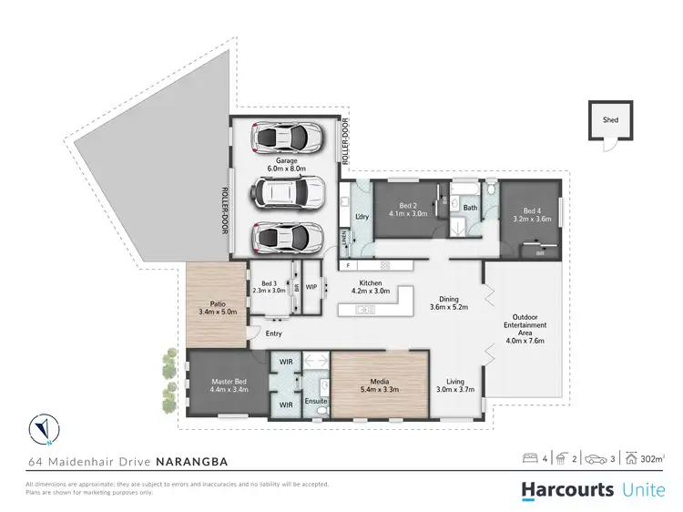 Floorplan of Homely house listing, 64 Maidenhair Drive, Narangba QLD 4504
