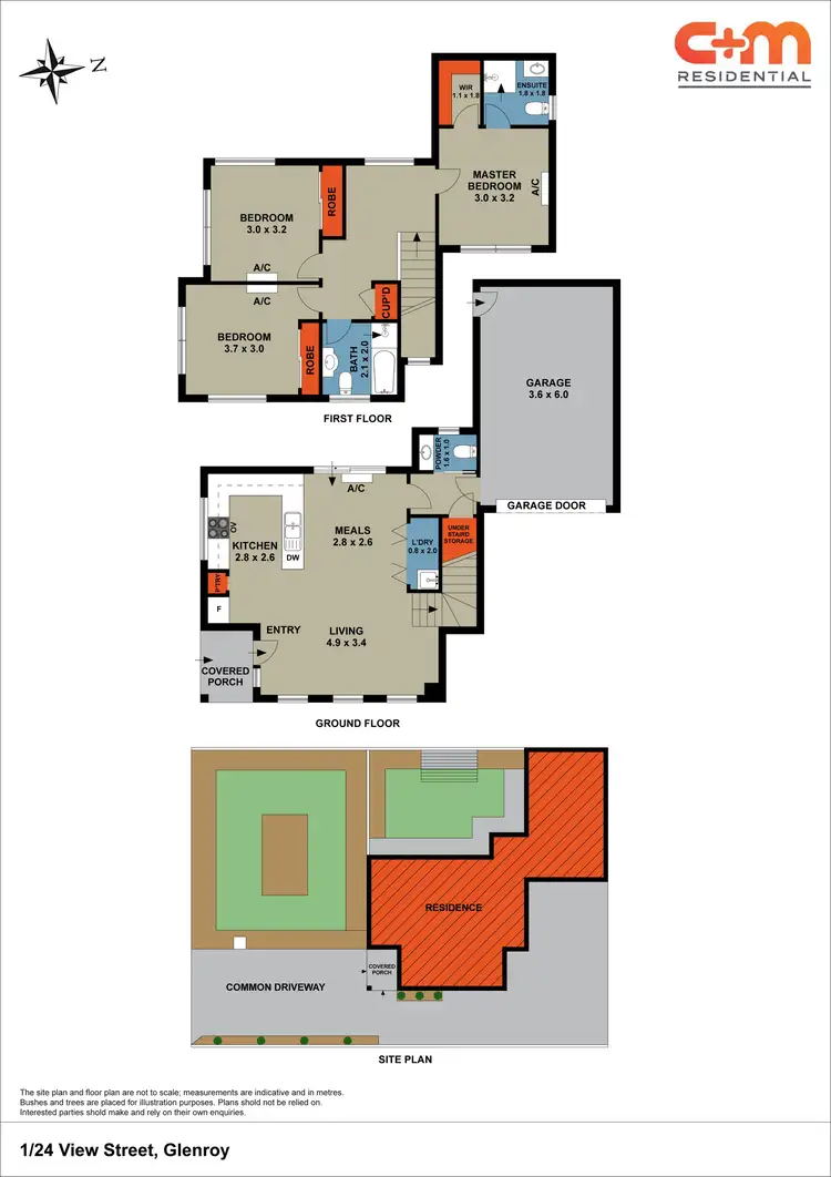 Floorplan of Homely townhouse listing, 1/24 View Street, Glenroy VIC 3046
