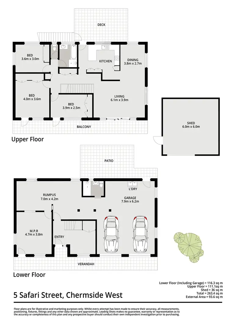 Floorplan of Homely house listing, 5 Safari Street, Chermside West QLD 4032