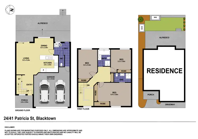 Floorplan of Homely townhouse listing, 24/41 Patricia Street, Blacktown NSW 2148