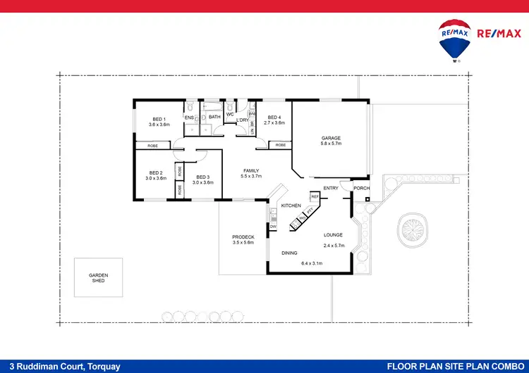 Floorplan of Homely house listing, 3 Ruddiman Court, Torquay QLD 4655