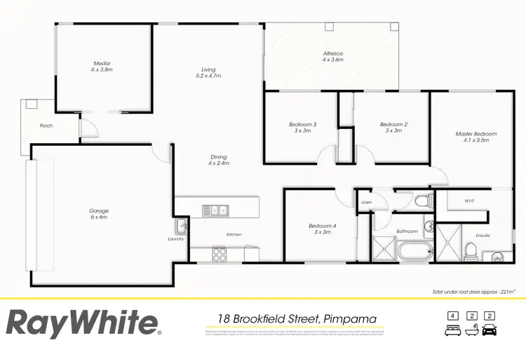 Floorplan of Homely house listing, 18 Brookfield Street, Pimpama QLD 4209