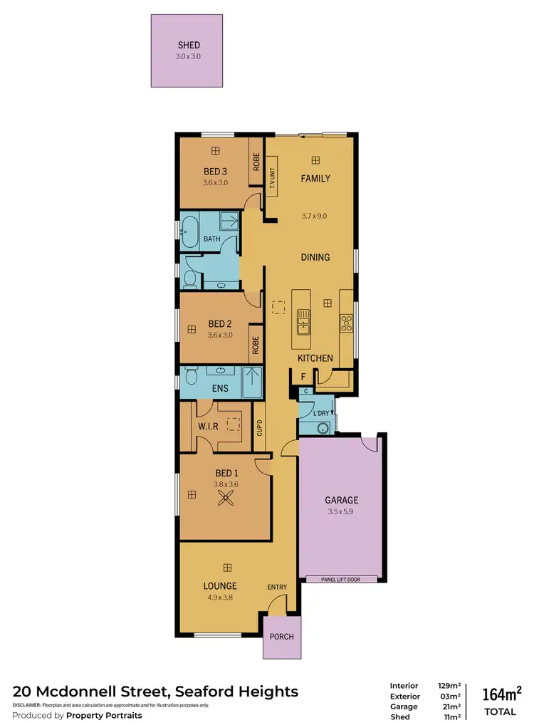 Floorplan of Homely house listing, 20 Mcdonnell Street, Seaford Heights SA 5169
