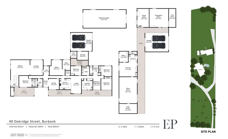 Floorplan of Homely rural property listing, 40 Oakridge Street, Burbank QLD 4156