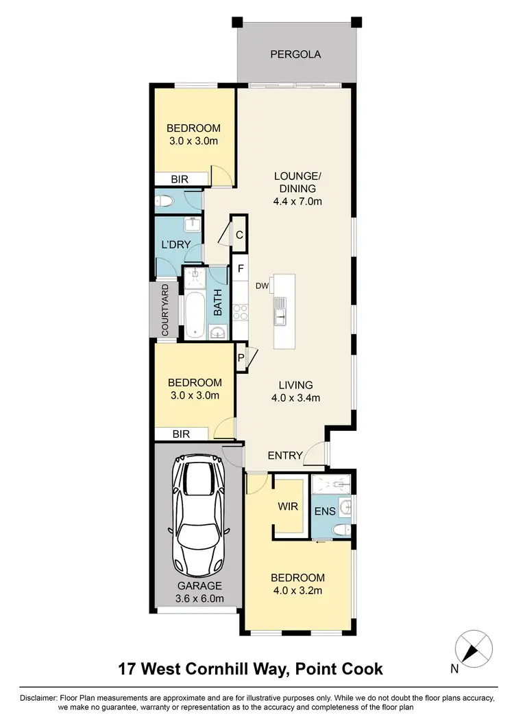 Floorplan of Homely house listing, 17 West Cornhill Way, Point Cook VIC 3030