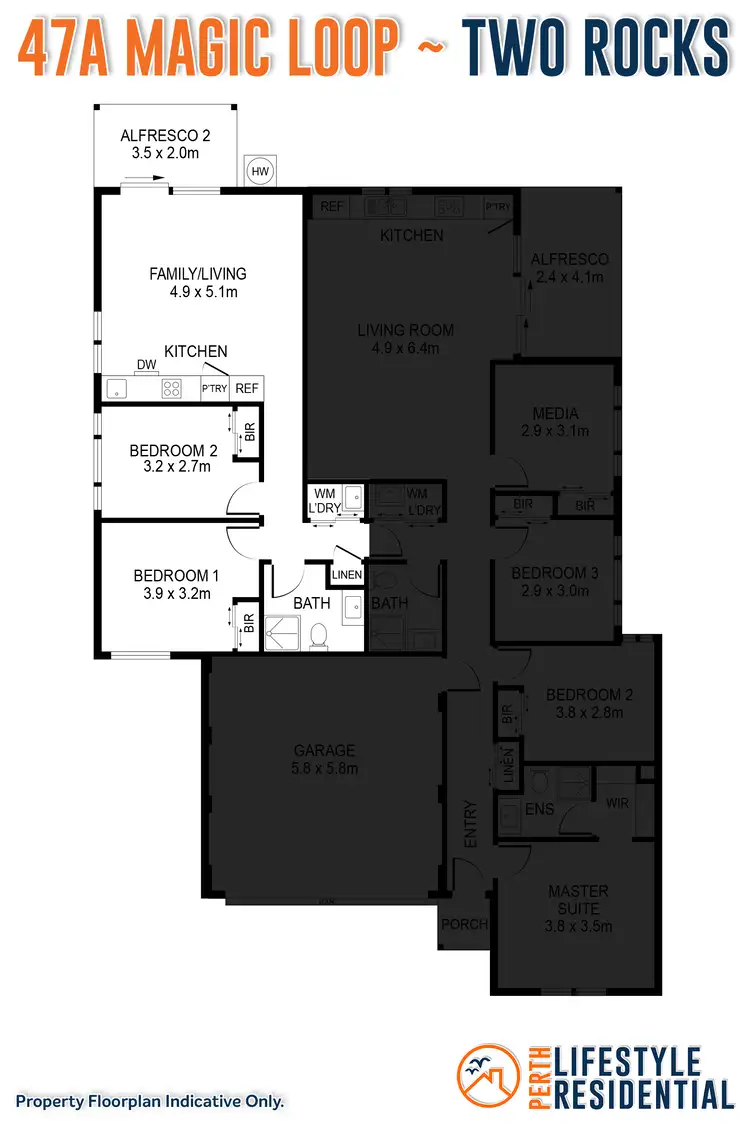 Floorplan of Homely house listing, 47a Magic Loop, Two Rocks WA 6037