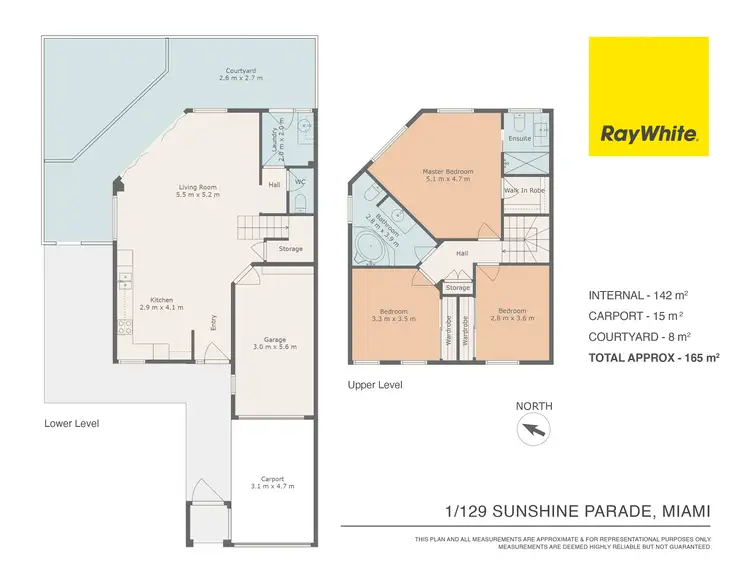 Floorplan of Homely townhouse listing, 1/129 Sunshine Parade, Miami QLD 4220