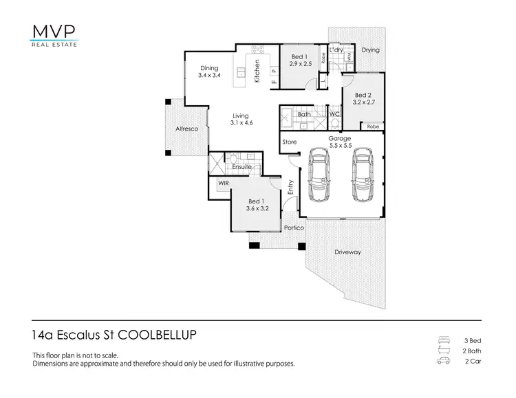 Floorplan of Homely house listing, 14A Escalus Street, Coolbellup WA 6163
