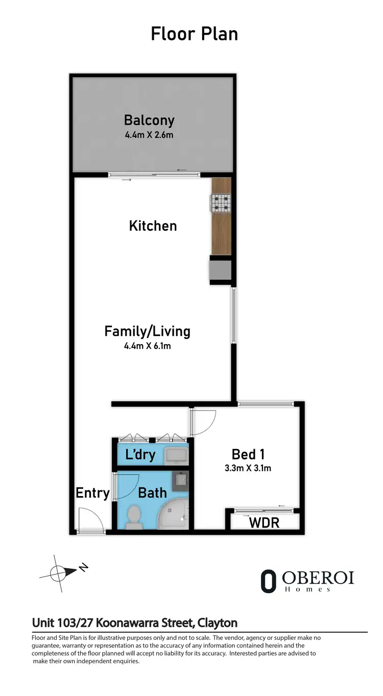 Floorplan of Homely house listing, 103/27-29 Koonawarra Street, Clayton VIC 3168