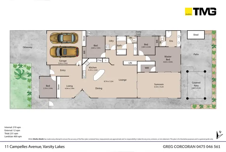 Floorplan of Homely house listing, 11 Campelles Avenue, Varsity Lakes QLD 4227