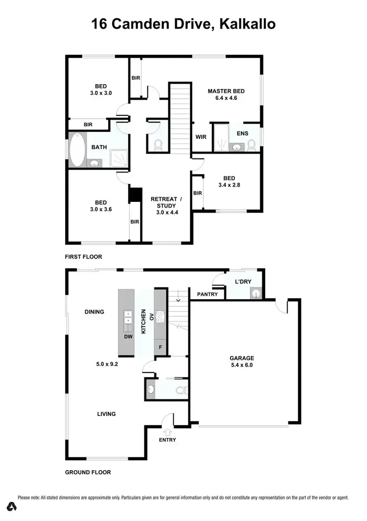 Floorplan of Homely house listing, 16 Camden Drive, Kalkallo VIC 3064