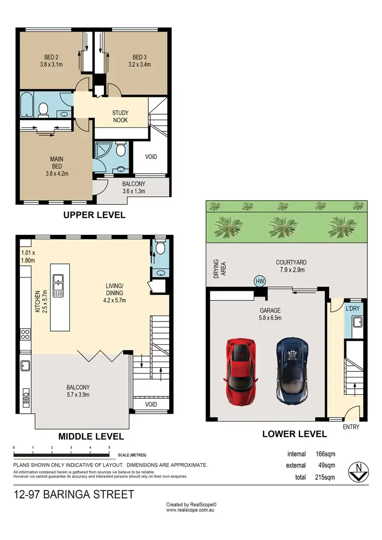 Floorplan of Homely townhouse listing, 12/105 Baringa Street, Morningside QLD 4170