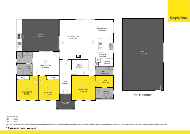 Floorplan of Homely house listing, 14 Wasleys Road, Wasleys SA 5400
