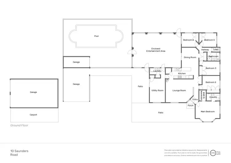 Floorplan of Homely house listing, 10 Saunders Road, Oakhurst QLD 4650