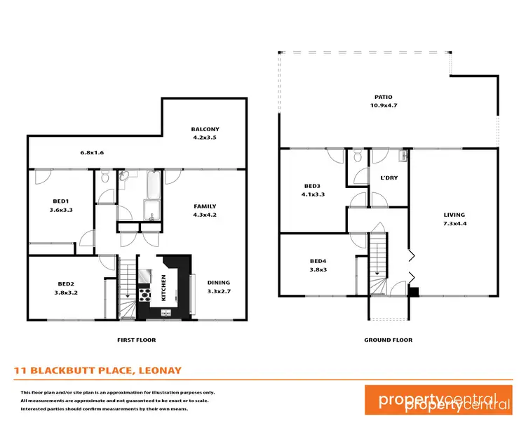 Floorplan of Homely house listing, 11 Blackbutt Place, Leonay NSW 2750