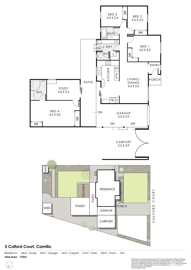 Floorplan of Homely house listing, 5 Culford Court, Camillo WA 6111