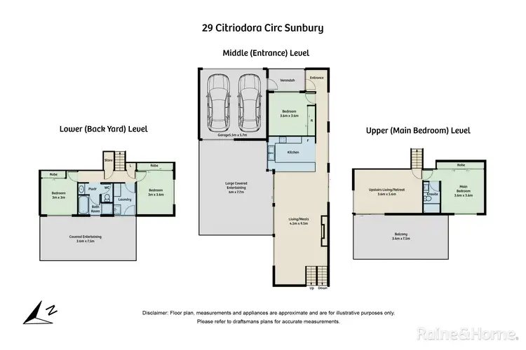 Floorplan of Homely house listing, 29 Citriodora Circuit, Sunbury VIC 3429