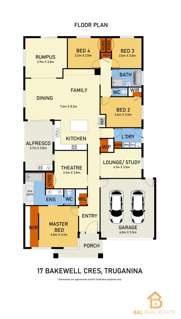 Floorplan of Homely house listing, 17 BAKEWELL CRESCENT, Truganina VIC 3029