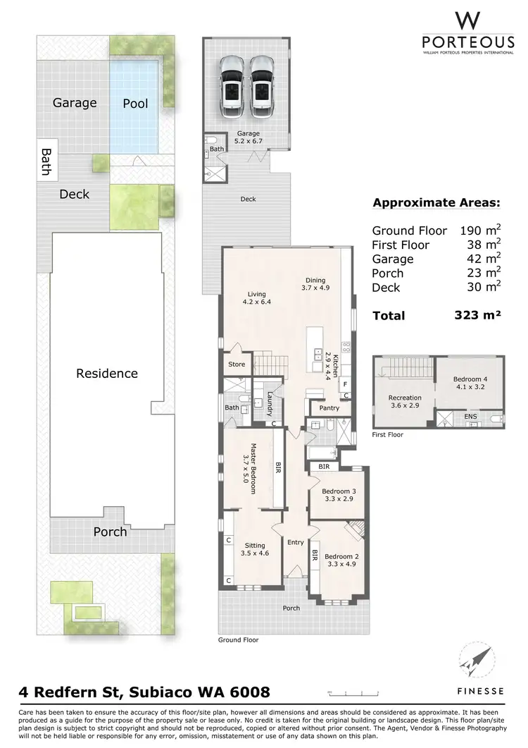 Floorplan of Homely house listing, 4 Redfern Street, Subiaco WA 6008