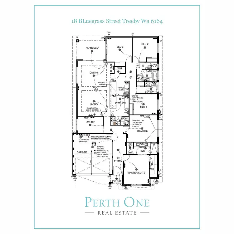 Floorplan of Homely house listing, 18 Bluegrass Street, Treeby WA 6164