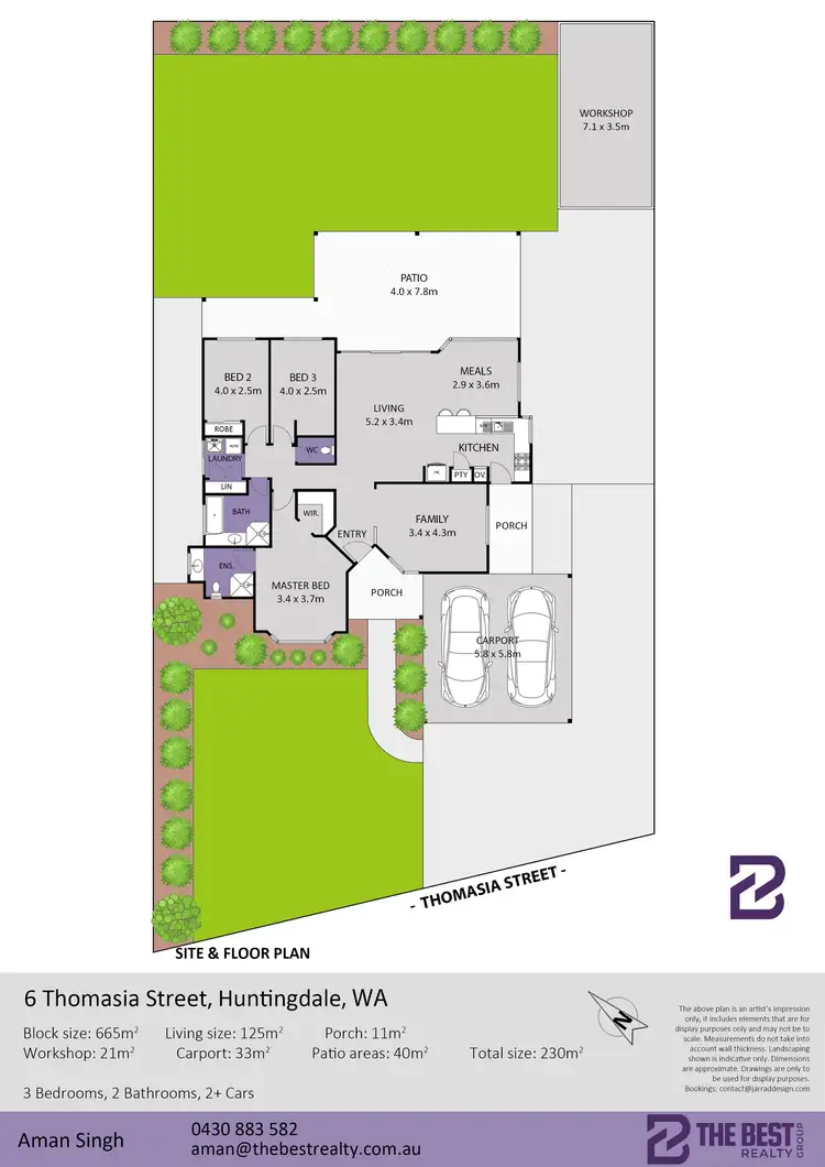 Floorplan of Homely house listing, 6 Thomasia Street, Huntingdale WA 6110