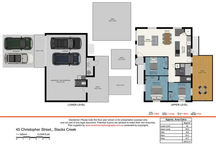 Floorplan of Homely house listing, 45 Christopher Street, Slacks Creek QLD 4127