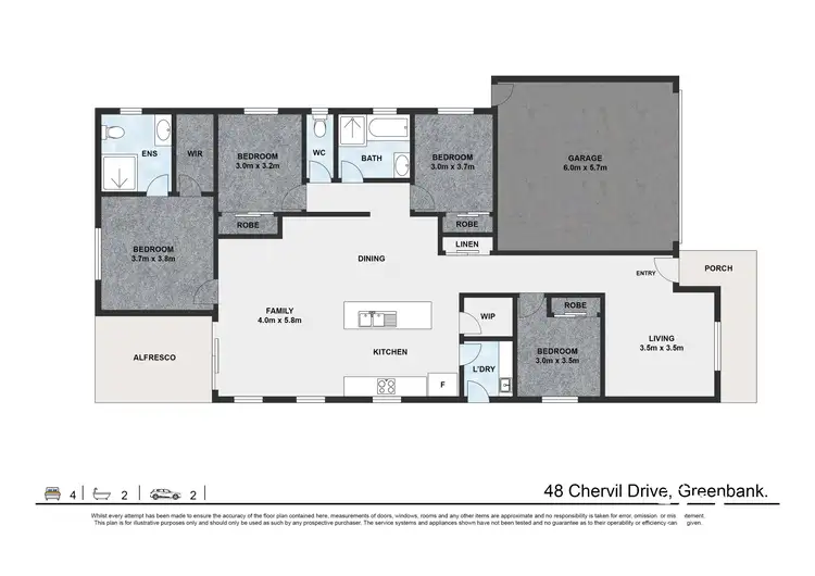 Floorplan of Homely house listing, 48 Chervil Drive, Greenbank QLD 4124