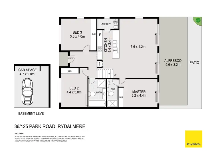 Floorplan of Homely townhouse listing, 36/125 Park Road, Rydalmere NSW 2116