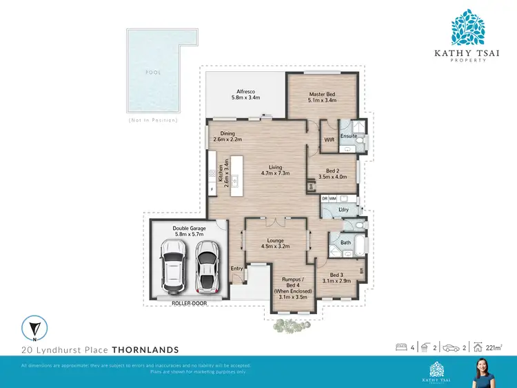 Floorplan of Homely house listing, 20 Lyndhurst Place, Thornlands QLD 4164