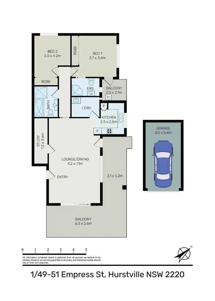 Floorplan of Homely apartment listing, 1/49-51 Empress Street, Hurstville NSW 2220