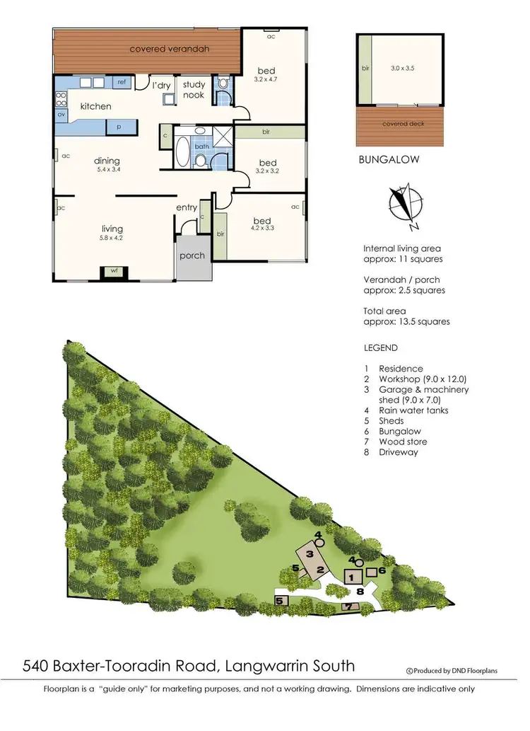Floorplan of Homely rural property listing, 540 Baxter-Tooradin Road, Pearcedale VIC 3912