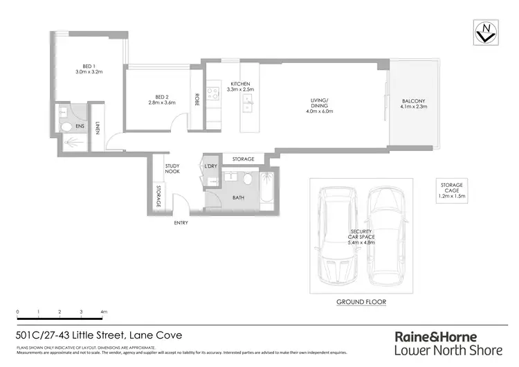 Floorplan of Homely apartment listing, 501C/27-43 Little Street, Lane Cove NSW 2066