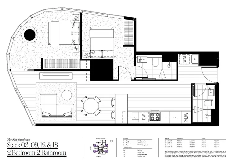Floorplan of Homely apartment listing, 5518/70 Southbank Boulevard, Southbank VIC 3006