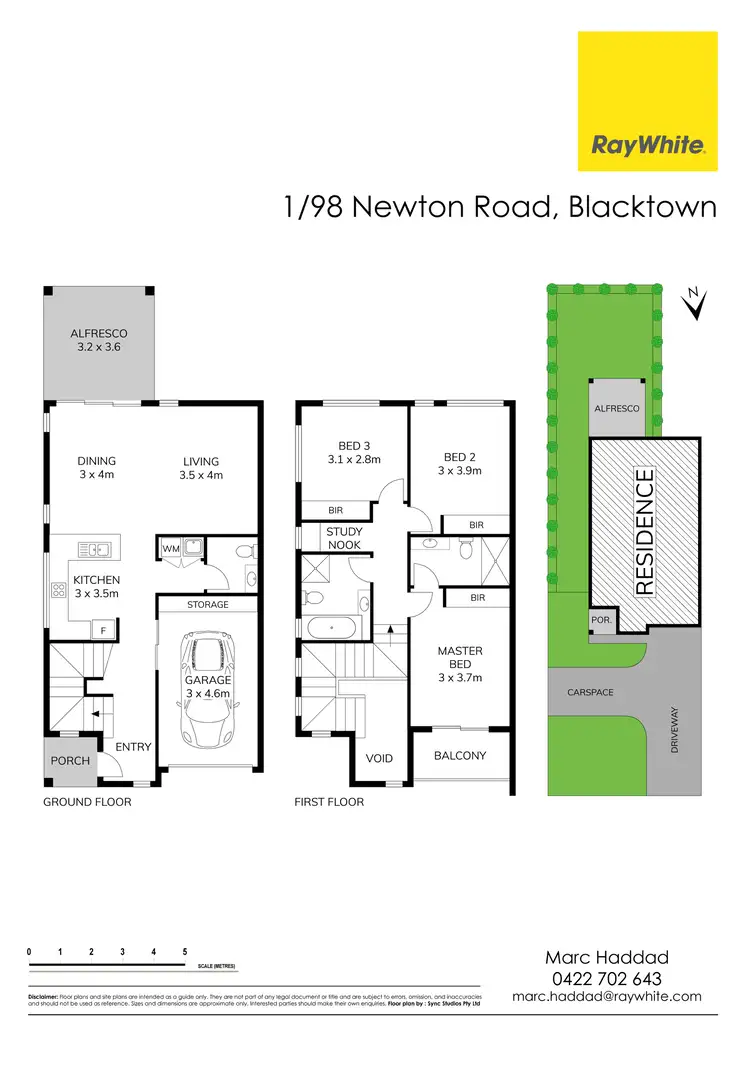 Floorplan of Homely townhouse listing, 1/98 Newton Road, Blacktown NSW 2148