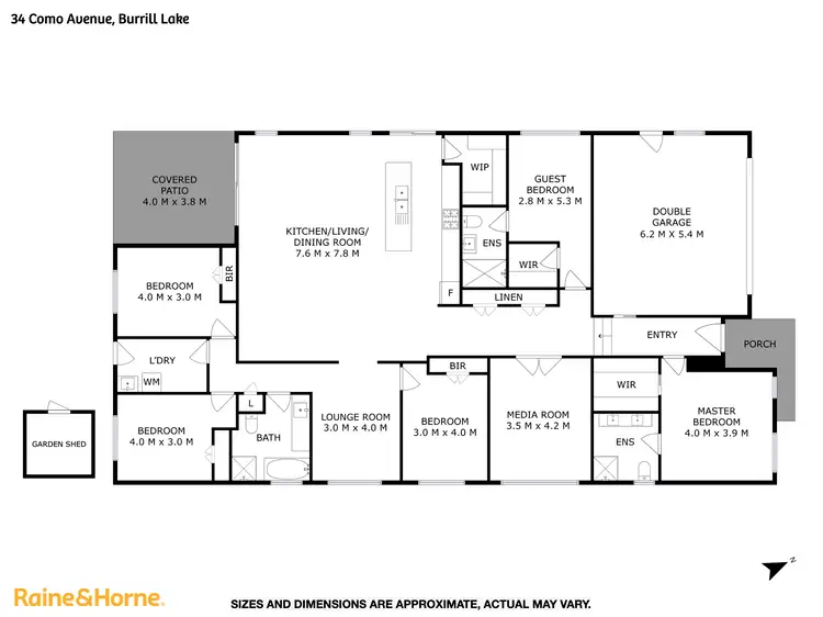 Floorplan of Homely house listing, 34 Como Avenue, Burrill Lake NSW 2539