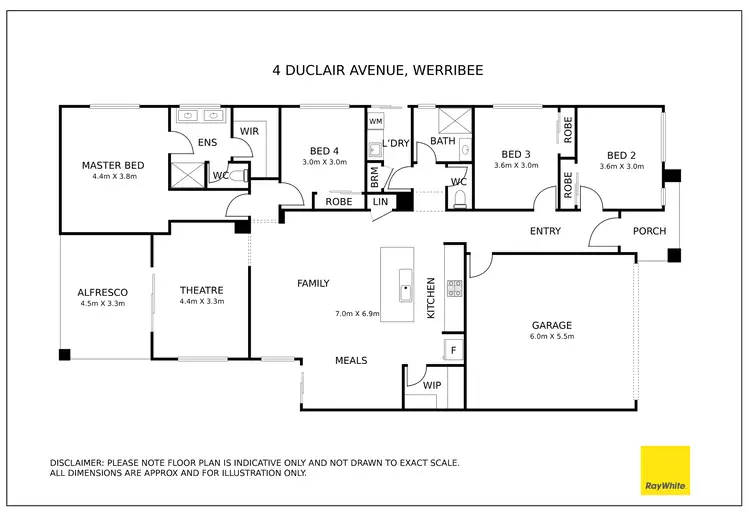 Floorplan of Homely other listing, 4 Duclair Avenue, Werribee VIC 3030