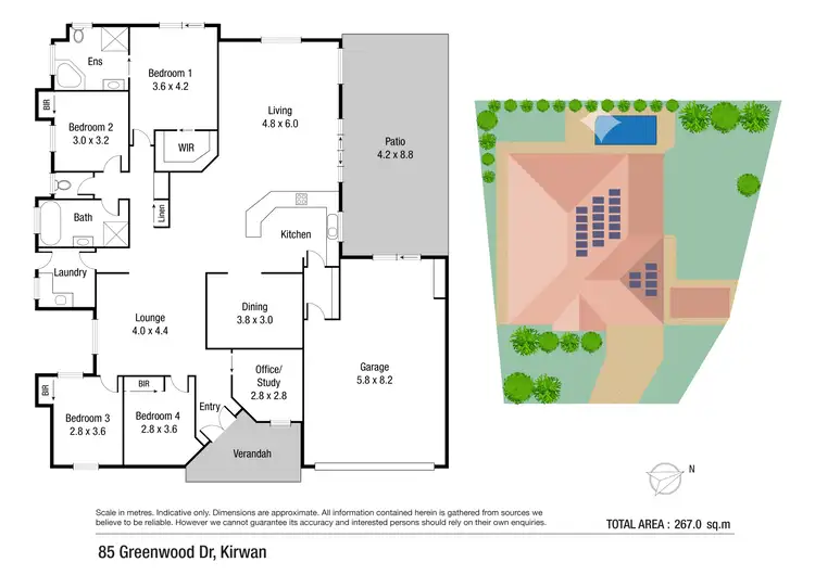 Floorplan of Homely house listing, 85 Greenwood Drive, Kirwan QLD 4817