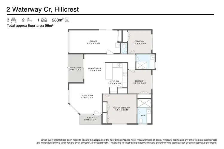 Floorplan of Homely house listing, 2 Waterway Crescent, Hillcrest QLD 4118