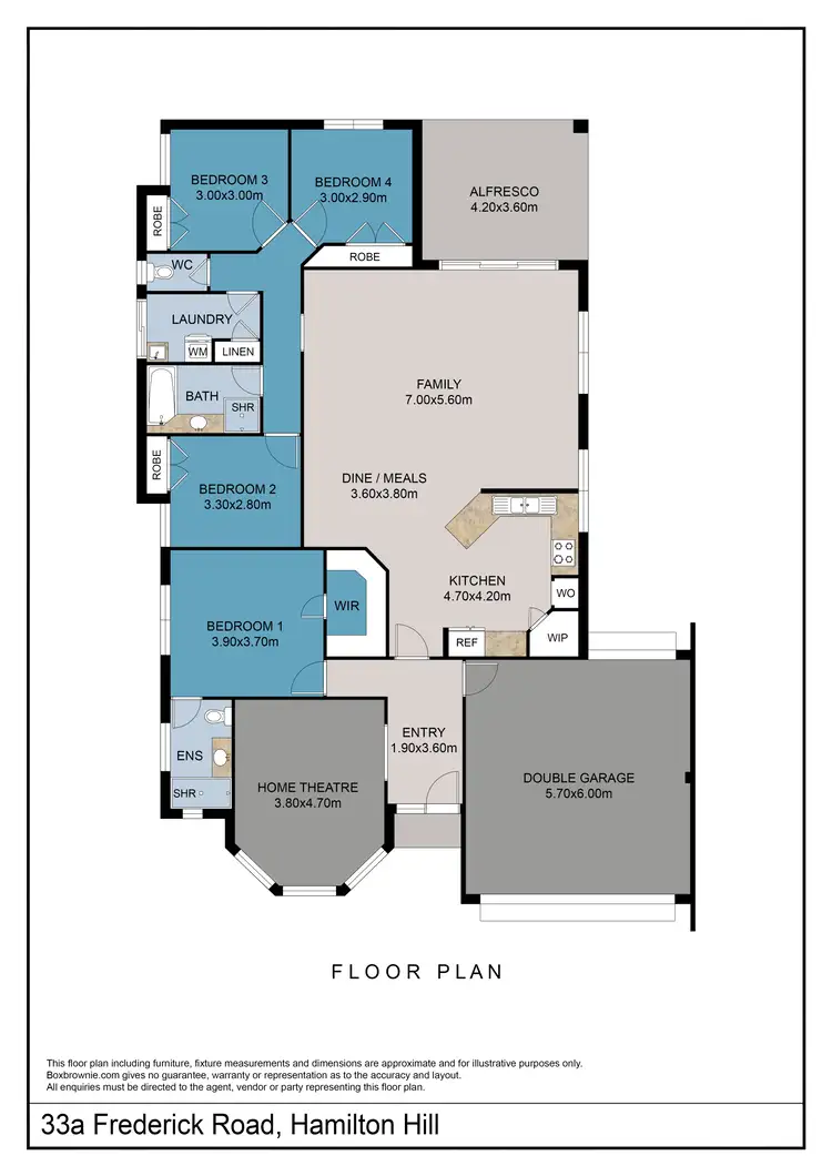 Floorplan of Homely house listing, 33A Frederick Road, Hamilton Hill WA 6163