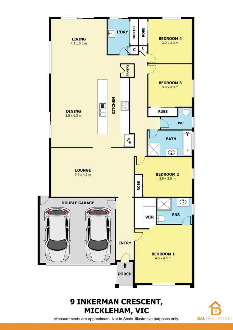 Floorplan of Homely house listing, 9 Inkerman Crescent, Mickleham VIC 3064