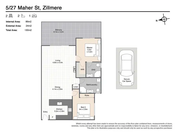 Floorplan of Homely unit listing, 5/27 Maher Street, Zillmere QLD 4034