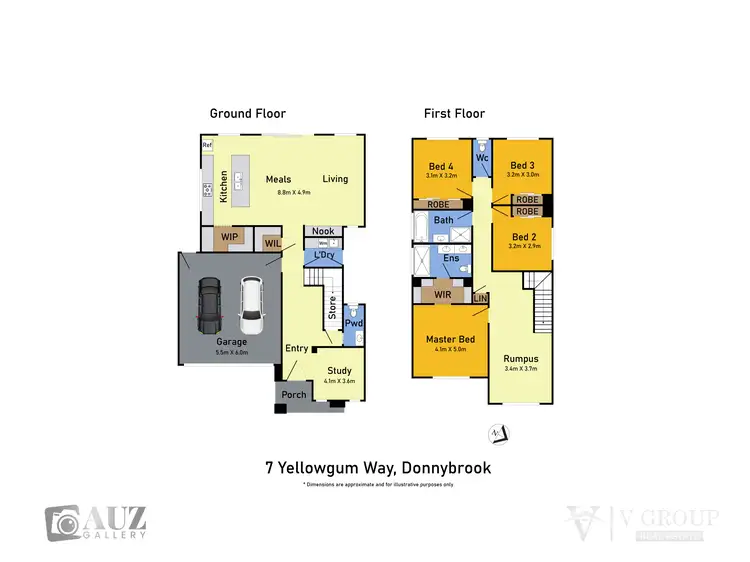 Floorplan of Homely house listing, 7 Yellowgum Way, Donnybrook VIC 3064