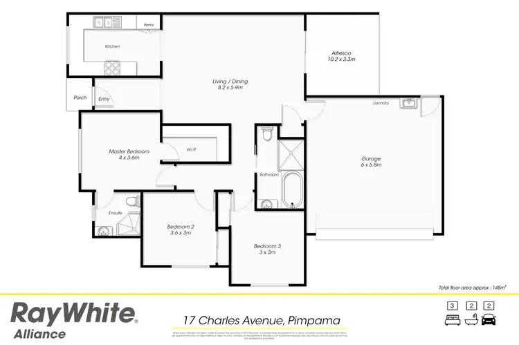 Floorplan of Homely house listing, 17 Charles Avenue, Pimpama QLD 4209