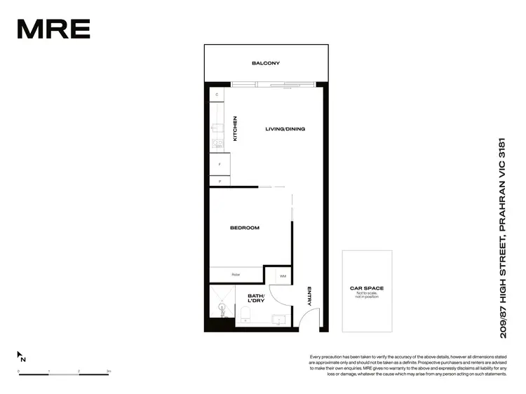 Floorplan of Homely apartment listing, 209/87 High Street, Prahran VIC 3181