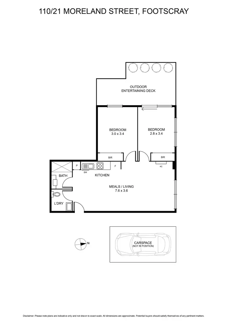 Floorplan of Homely apartment listing, 110/21 Moreland Street, Footscray VIC 3011